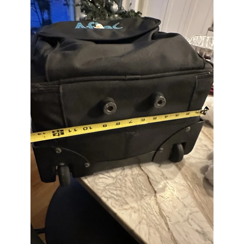 Quality Lg. Rolling Laptop Bag Aflac Logo Field Office Wheel Many Pockets+ Ducks